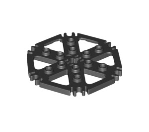 LEGO Technic Plate 6 x 6 Hexagonal with Six Spokes and Clips (69984)