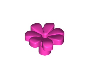 LEGO Dark Pink Flower with Squared Petals (4367 / 32606)