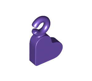 LEGO Dark Purple Charm, Heart (77814)