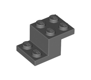 LEGO Dark Stone Gray Bracket 2 x 3 with Plate and Step (18671)