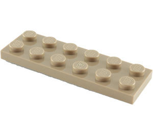 LEGO Dark Tan Plate 2 x 6 (3795)