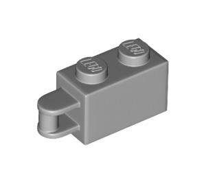 LEGO Medium Stone Gray Brick 1 x 2 with Hinge Shaft (34816)