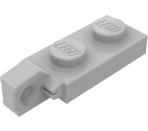 LEGO Medium Stone Gray Hinge Plate 1 x 2 Locking with Single Finger on End Vertical (44301 / 49715)