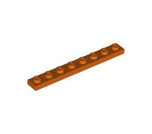 LEGO Reddish Orange Plate 1 x 8 (3460)
