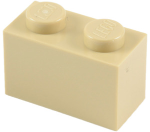 LEGO Tan Brick 1 x 2 (3004 / 93792)