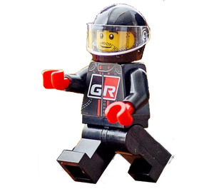 LEGO Toyota driver with Helmet Minifigure