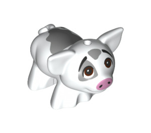 LEGO White Pig with Gray and Large Brown Doe Eyes (67994)