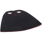 LEGO Black Standard Cape with Red Back with Starched Fabric (20458)