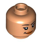 LEGO Dual-Sided Female Head with Smirk / Open Smile (Recessed Solid Stud) (3626 / 100317)