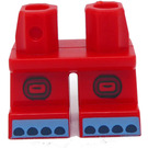 LEGO Short Legs with Blue Feet with Toes (41879 / 102049)
