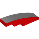 LEGO Slope 1 x 4 Curved with metal surface decoration (1518 / 11153)