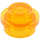 LEGO Transparent Orange Plate 1 x 1 Round (6141 / 30057)