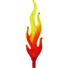LEGO Large Flame with Marbled Transparent Yellow Tip