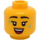 LEGO Fitness Instructor Head (Recessed Solid Stud) (3274)