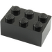 LEGO Black Brick 2 x 3 (3002)