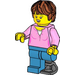 LEGO Museum Visitor - Prosthetic Leg Minifigure