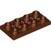 LEGO Reddish Brown Tile 2 x 4 Inverted (3395)