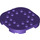 LEGO Dark Purple Plate 6 x 6 x 0.7 Round Semicircle (66789)