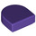LEGO Dark Purple Tile 1 x 1 Half Oval (24246 / 35399)