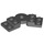 LEGO Dark Stone Gray Plate Rotated 45° (79846)