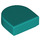 LEGO Dark Turquoise Tile 1 x 1 Half Oval (24246 / 35399)