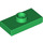 LEGO Green Plate 1 x 2 with 1 Stud (with Groove and Bottom Stud Holder) (15573)