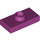 LEGO Magenta Plate 1 x 2 with 1 Stud (with Groove and Bottom Stud Holder) (15573)