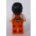 LEGO Man in Orange Zipper Jacket with White Arms Minifigure