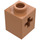 LEGO Medium Dark Flesh Brick 1 x 1 with Axle Hole (73230)