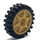 LEGO Pearl Gold Wheel Ø24 x 7 with Black Tire (74214)