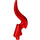 LEGO Red Minifigure Spear Tip with Elongated Flame (18395)