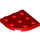 LEGO Red Plate 3 x 3 Round Corner (30357)