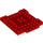 LEGO Red Plate 8 x 8 x 0.7 with Cutouts and Ledge (15624)