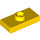 LEGO Yellow Plate 1 x 2 with 1 Stud (with Groove and Bottom Stud Holder) (15573)